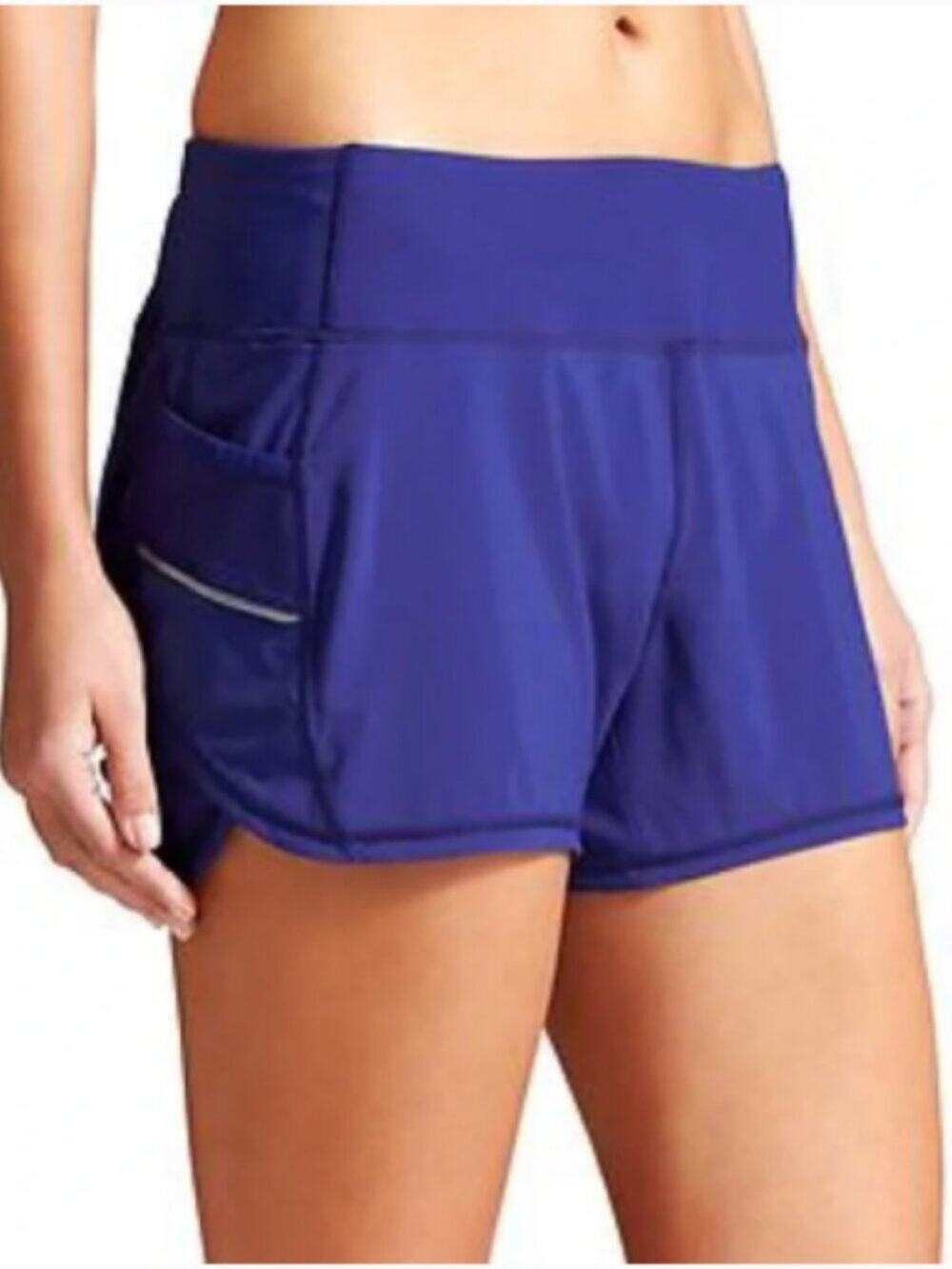 Athleta Royal Purple Blue Ready Set Shorts Size Large
